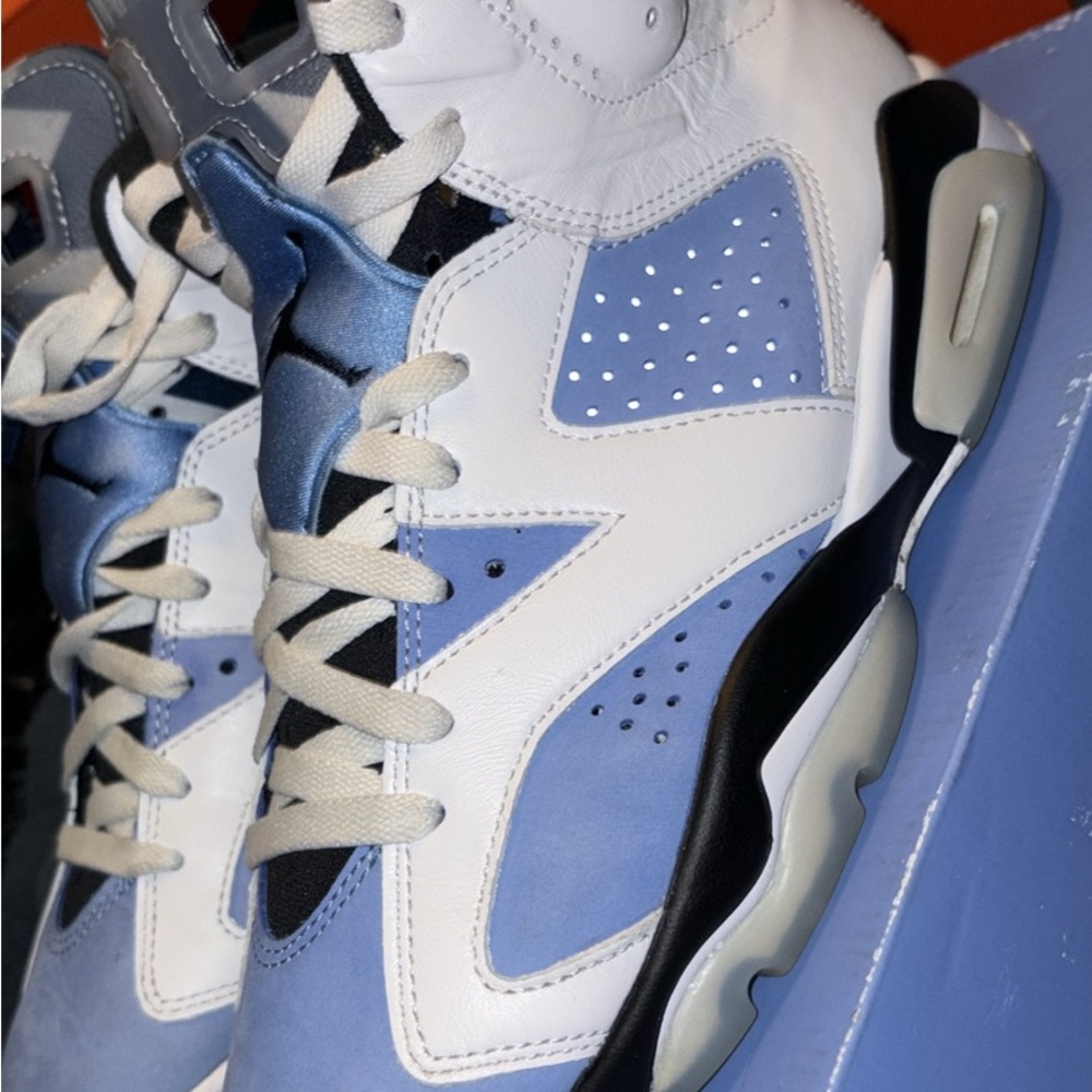 Jordan White and Light Blue High-Tops